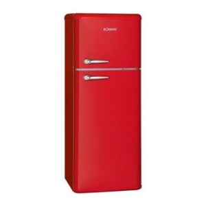 Frigorífico y congelador retro rojo de 208L DTR 353.1 rojo