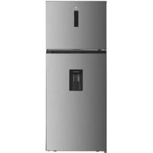 Frigorífico con congelador superior - 413L - Total No Frost - acero inoxidable - L70 cm x H 178 cm