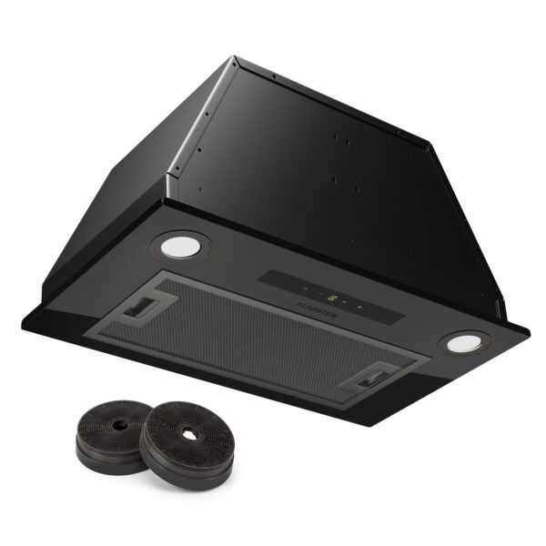 Campana extractora empotrada Klarstein de 52 cm, LED, 439 m³/h, min. negra - Imagen de 2