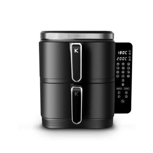 Freidora de aire doble con cestas apiladas de 12 l – Airflow 12 Kitchencook