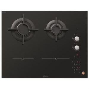 De Dietrich DPI7602BM - Placa de cocción mixta de inducción y gas - 4 fuegos - Nicho - Ancho: 56 cm