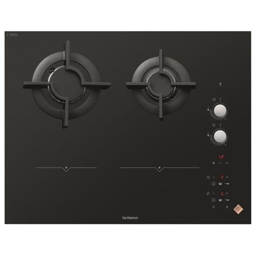 De Dietrich DPI7602BM – Placa de cocción mixta de inducción y gas – 4 fuegos – Nicho – Ancho: 56 cm