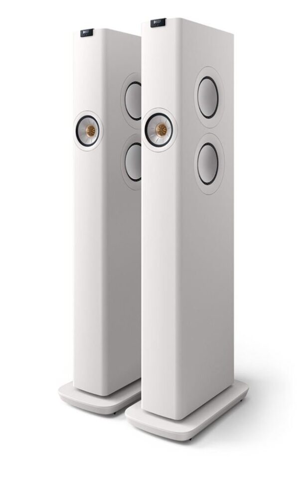 Altavoces Hi-Fi inalámbricos Kef LS60 blancos. Se venden por pares.