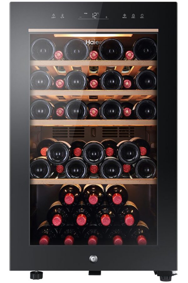 Haier HWS49GA - Vinoteca - Ancho: 49,7 cm - Fondo: 58 cm - Alto: 82 cm - Clase F - Negro - Imagen de 7