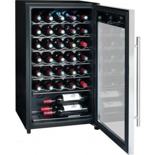 La Sommelière Service LS34A – Vinoteca – ancho: 48 cm – fondo: 43 cm – alto: 83,8 cm – clase G – acero inoxidable