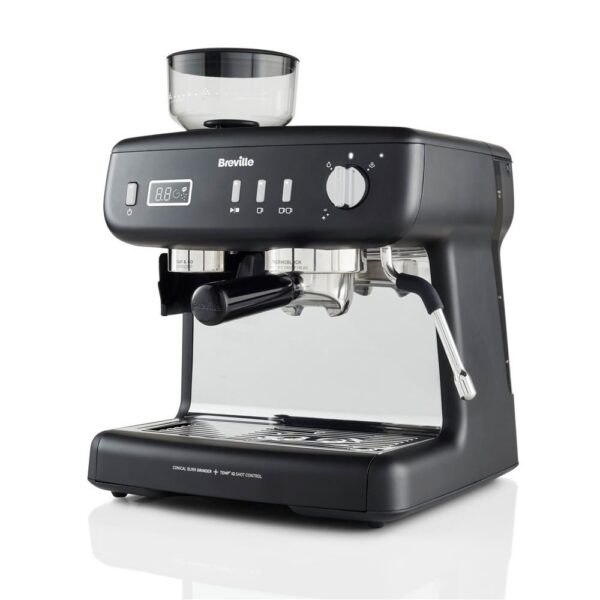 Cafetera espresso negra Breville VCF152X01 de 1555 W con molinillo