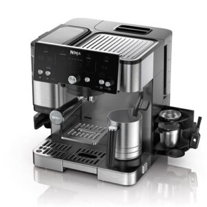 Cafetera 2 en 1 Ninja Luxe Café Essential ES501EU de 1650 W, color negro y acero inoxidable