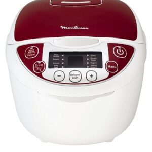 Moulinex MK705111 - Multicooker - 5 litros - 750 vatios - blanco/rojo