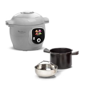 Moulinex Cookeo - Multicocina inteligente de alta presión (80 recetas, CE854B10, 1600 W, gris)