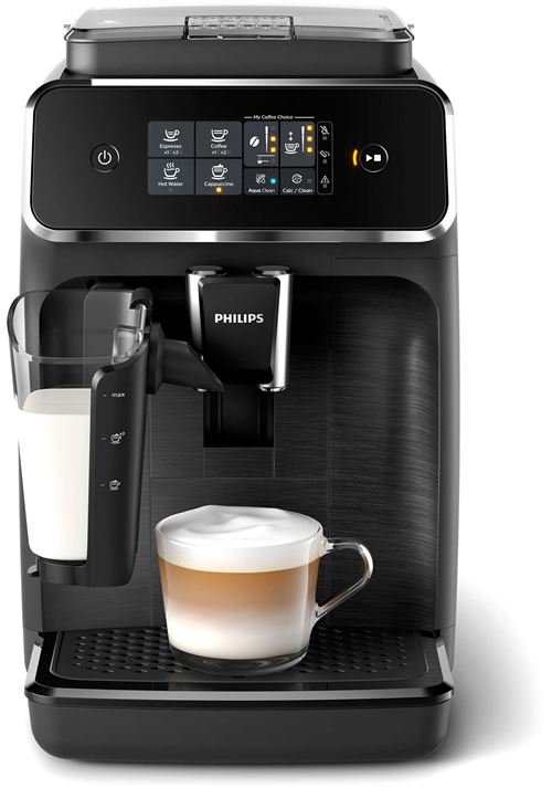 Philips Serie 2200 EP2230 - Cafetera automática con espumador de leche - 15 bares - Negro mate - Imagen de 3