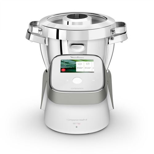 Procesador de alimentos Moulinex I-Companion Touch XL HF938E00 1550 W Blanco y Plateado